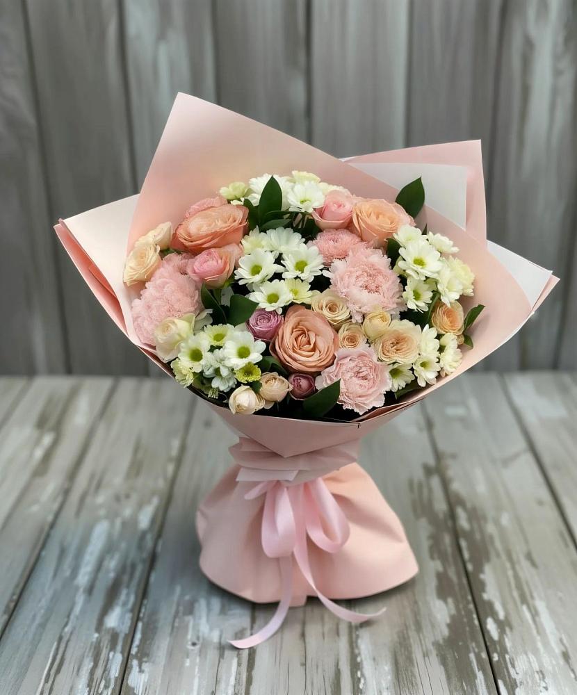 Букет цветов из: Гвоздики, Розы и Хризантемы в Кадникове