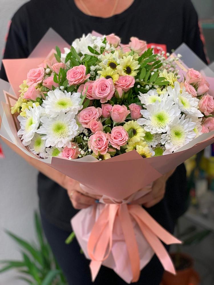 Букет цветов из: Розы и Хризантемы в Кадникове