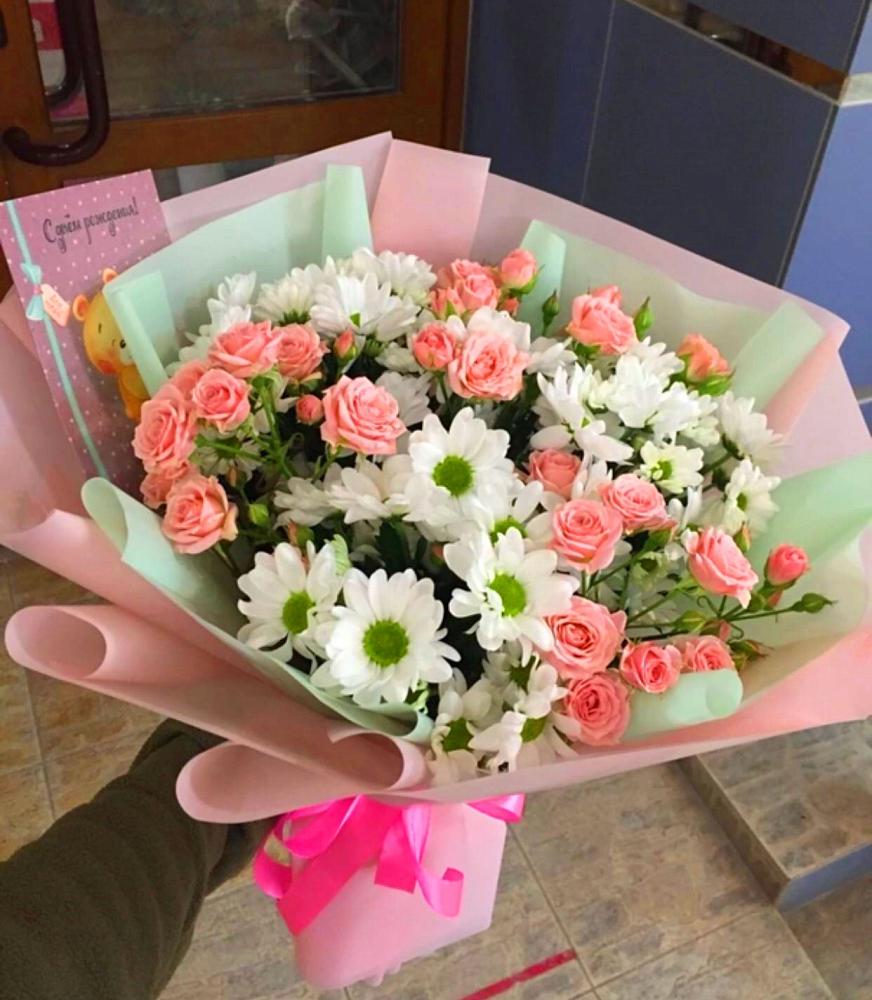 Букет цветов из: Розы и Хризантемы в Кадникове