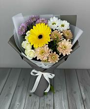 Букет цветов из:  Розы, Герберы и Хризантемы в Кадникове