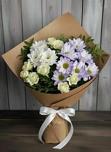 Букет цветов из:  Хризантемы и Розы в Кадникове