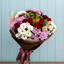Букет цветов из:  Розы, Хризантемы и Альстромерии в Кадникове