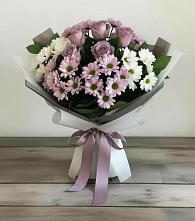 Букет цветов из:  Хризантемы и Розы в Кадникове