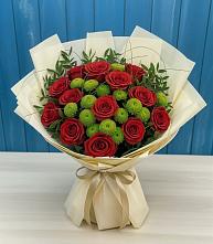 Букет цветов из:  Розы и Хризантемы в Кадникове