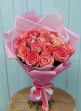 Букет 15 Розовых роз Равель в Кадникове