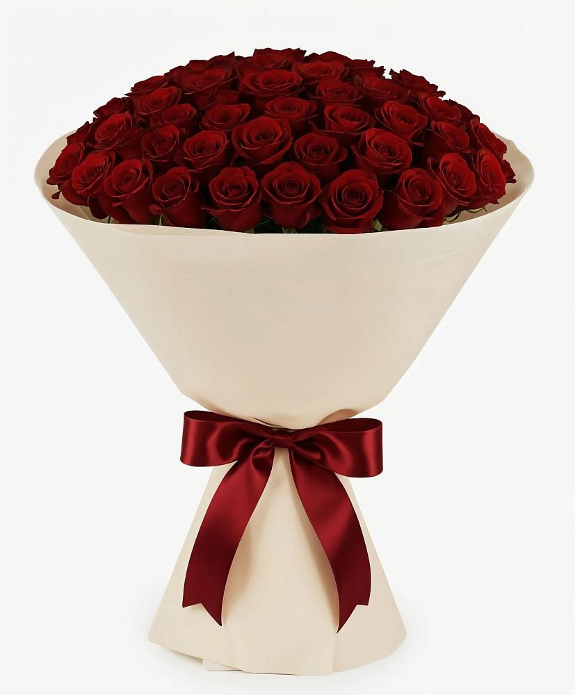 Букет 101 Бордовая роза Блэк Бакарра в Кадникове