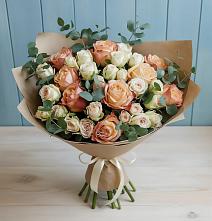 Букет цветов из:  Альстромерии и Розы #REPLACE_PRED# Кадникове